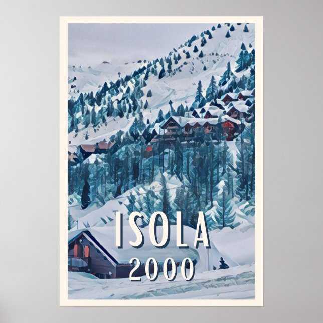Affiche Isola 2000 Station de ski  Poster (Front)