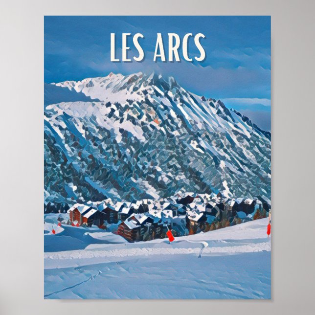 Affiche Les Arcs Station de ski  Poster (Front)