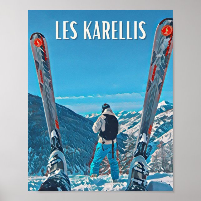 Affiche Les Karellis Station de ski  Poster (Front)