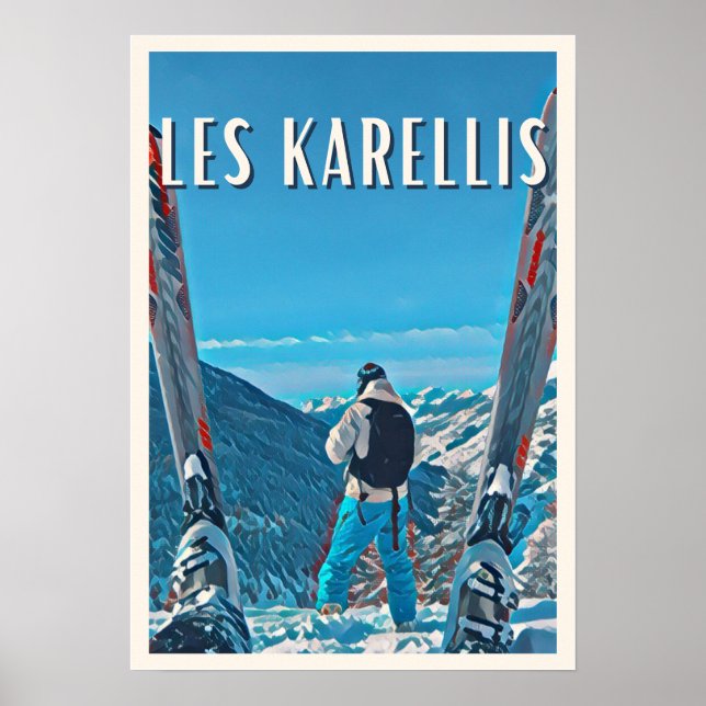 Affiche Les Karellis Station de ski  Poster (Front)