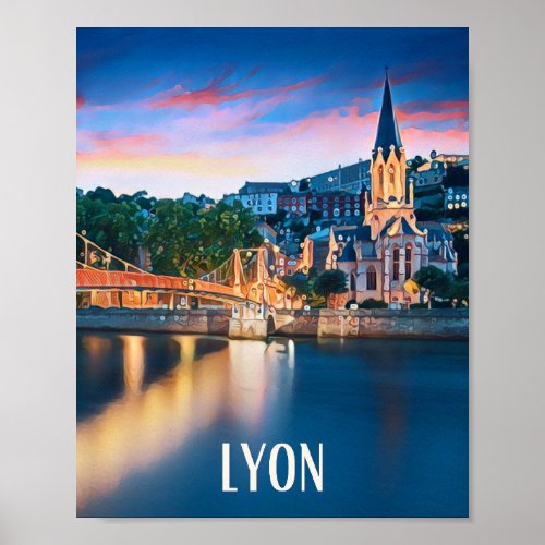 Affiche Lyon Photo Vintage  Poster