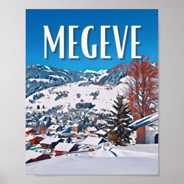 Affiche Megève Station de ski  Poster (Front)