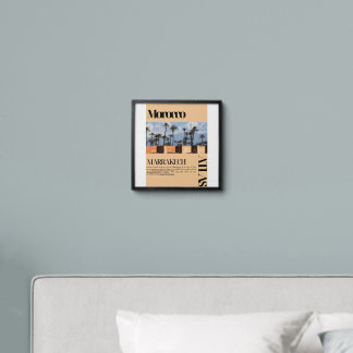 affiche Moroccan art of Marrakesh  Peel And Stick Photo Tile