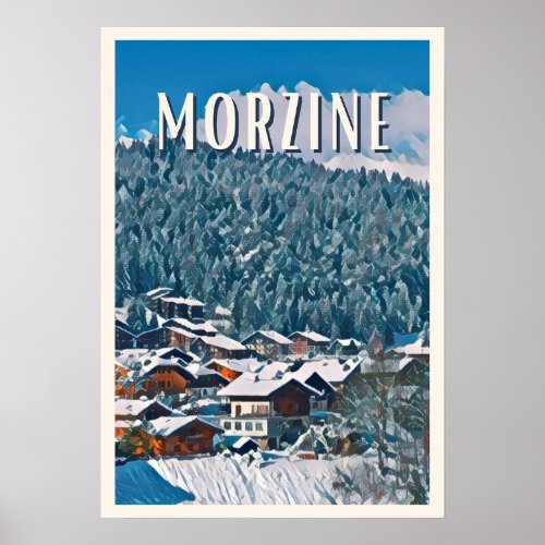 Affiche Morzine Station de ski  Poster