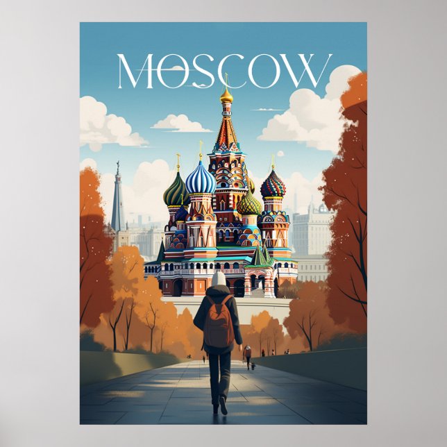 Affiche - Moscow - Russia -Saint Basil's Cathedral Poster (Front)