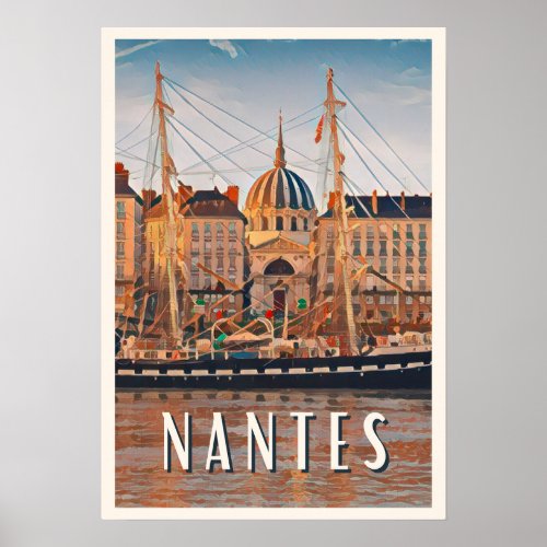 Affiche Nantes Photo Vintage  Poster