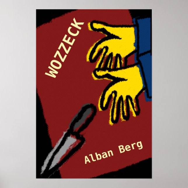 Affiche Opéra Wozzeck, Alban Berg Poster (Front)