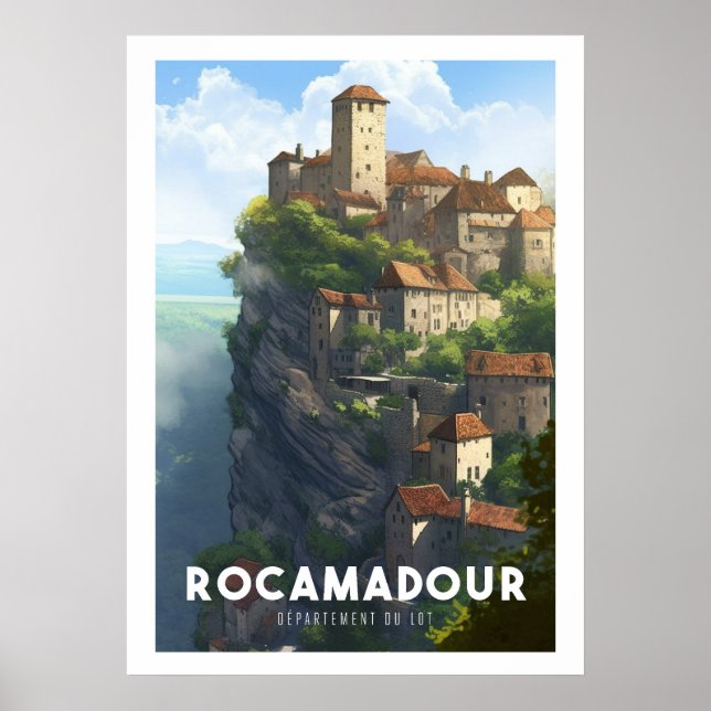 Affiche Rocamadour - France - Département du Lot Poster (Front)