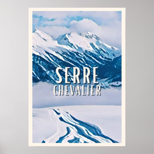 Affiche Serre Chevalier Station de ski Poster