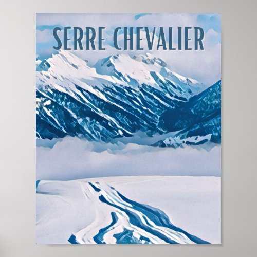 Affiche Serre Chevalier Station de ski Poster