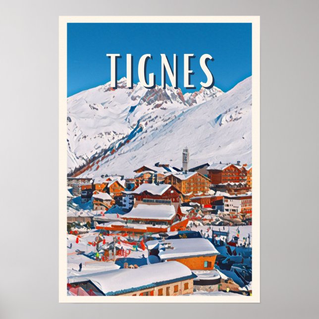 Affiche Tignes Station de ski  Poster (Front)
