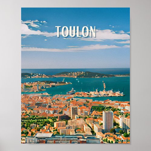 Affiche Toulon Photo Vintage  Poster