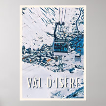 Affiche Val d'Isère Station de ski