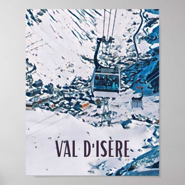 Affiche Val d'Isère Station de ski  Poster (Front)