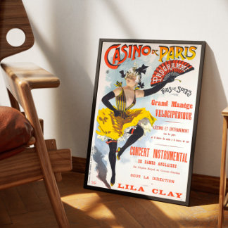 Affiche vintage Casino de Paris Poster