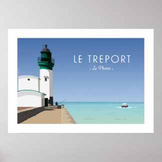 Affiche Vintage / Poster - Le Treport