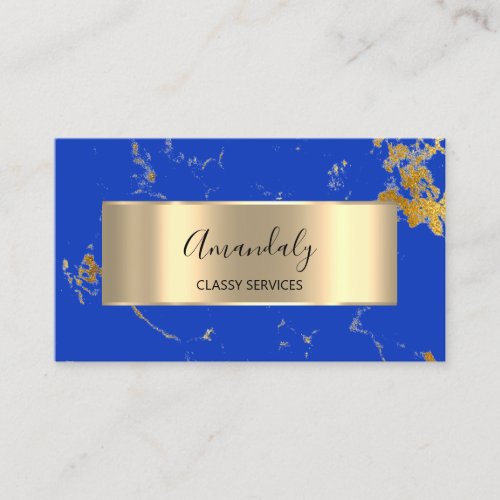 Affiliate Marketing Consulting Gold Blue Marble Business Card