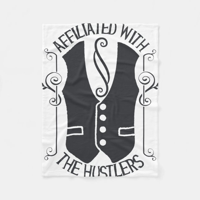 Affiliated With The Hustlers Fleece Blanket (Front)