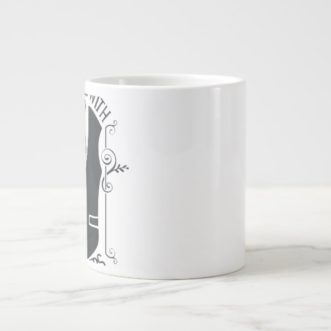 Affiliated With The Hustlers Giant Coffee Mug (Front)