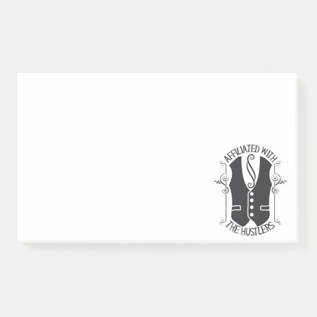 Affiliated With The Hustlers Post-it Notes (Front)