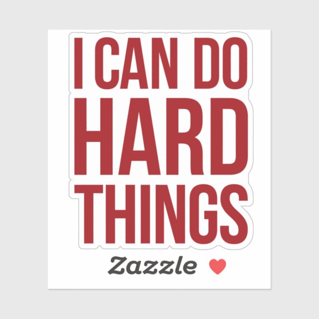 Affimration - I can do hard things Sticker (Sheet)