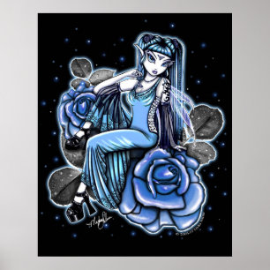 Affinity Blue Rose Fairy Posters