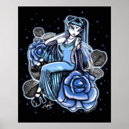 Affinity Blue Rose Fairy Posters