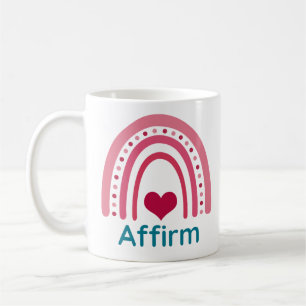 Affirm Viva Magenta Boho Rainbow Coffee Mug