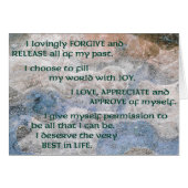 Affirmation Card for the Healing of Cancer (Front Horizontal)