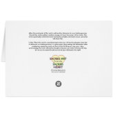 Affirmation Card for the Healing of Neck Pain (Back Horizontal)