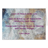 Affirmation Card for the Healing of Neck Pain (Front Horizontal)