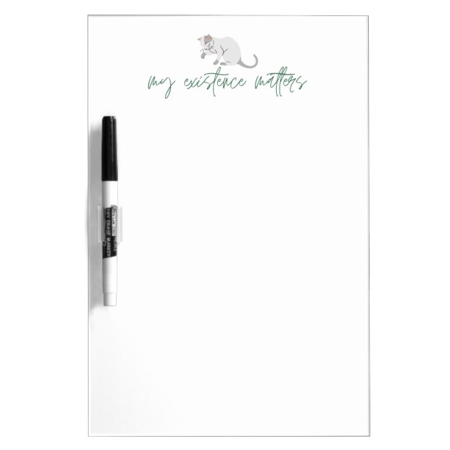 Affirmation Cat Dry Erase Board (Front)