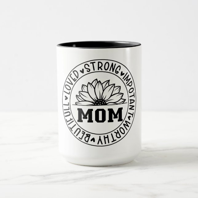 Affirmation Circle MOM Mug (Center)