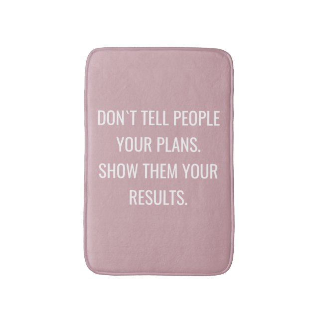 Affirmation Motivational Interior Home Glitter Bath Mat (Front Vertical)