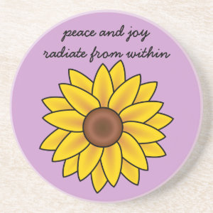 Affirmation: Peace and Joy Radiate from Within coaster