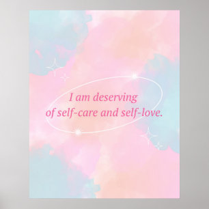 Affirmation Self Love Poster