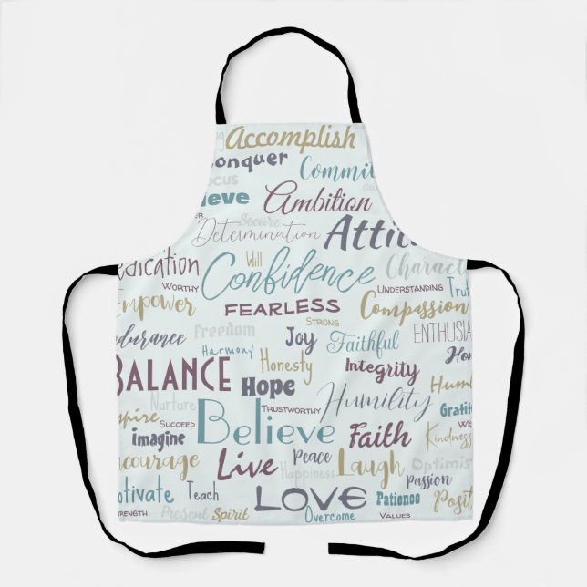 Affirmations   apron (Front)