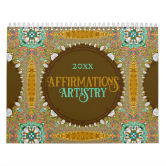 Affirmations Artistry 12-Month Calendar
