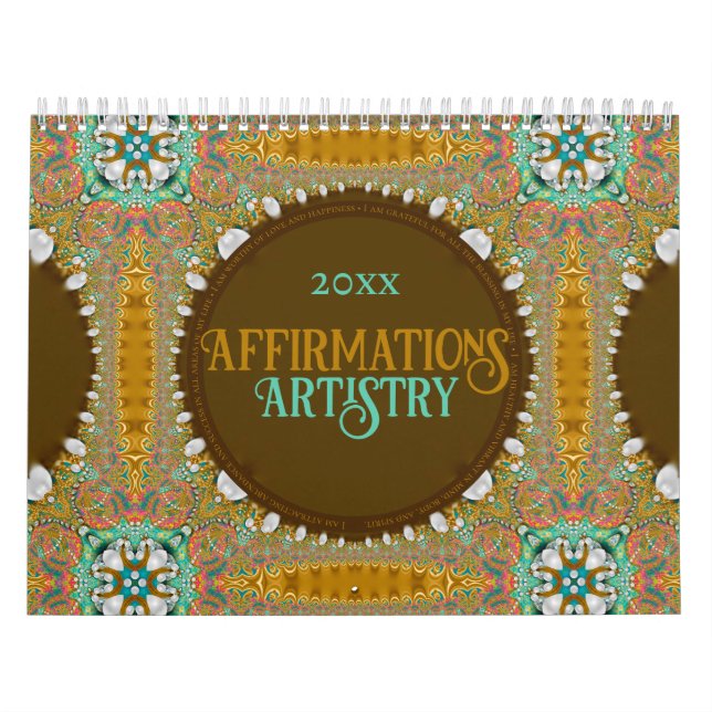 Affirmations Artistry 12-Month Calendar (Cover)