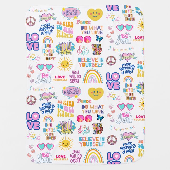 Affirmations Baby  Blanket (Front)