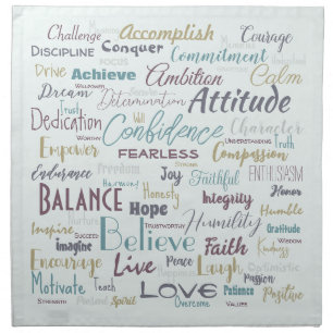 Affirmations cloth napkin