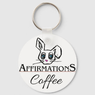 Affirmations Coffee Key Chain