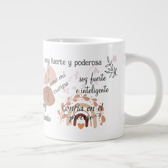 Affirmations coffee mug spanish (Right)