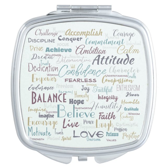 Affirmations   compact mirror (Front)