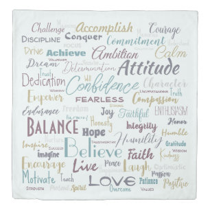 Affirmations duvet cover