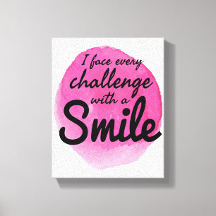 affirmations for self love and self acceptance canvas print