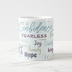 Affirmations  giant coffee mug