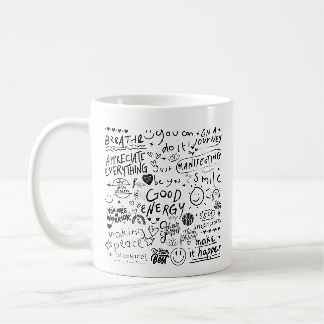 AFFIRMATIONS GOOD ENERGY MUG (Left)