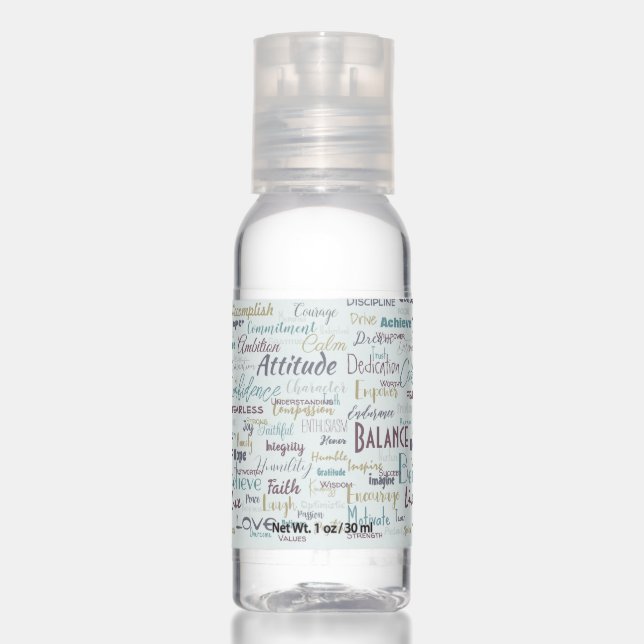 Affirmations   hand sanitizer (Front)