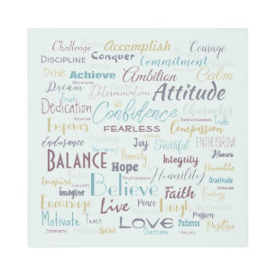 Affirmations   metal print